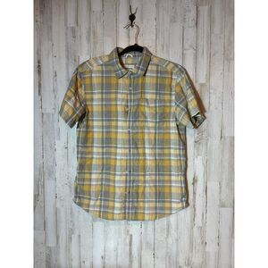 Mens prAna Short‎ Sleeve Shirt Size medium